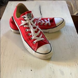 Barely worn Red Converse